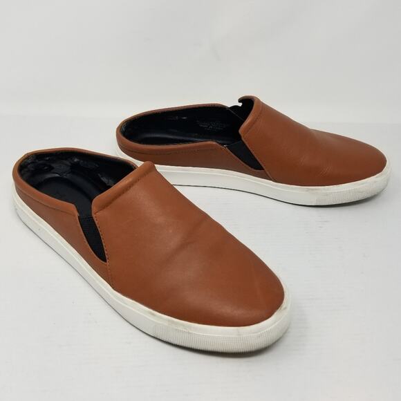 H By Halston Ellie Brown Slip on Mules Loafers Stretch Flats Women's Size 8 - Picture 7 of 14